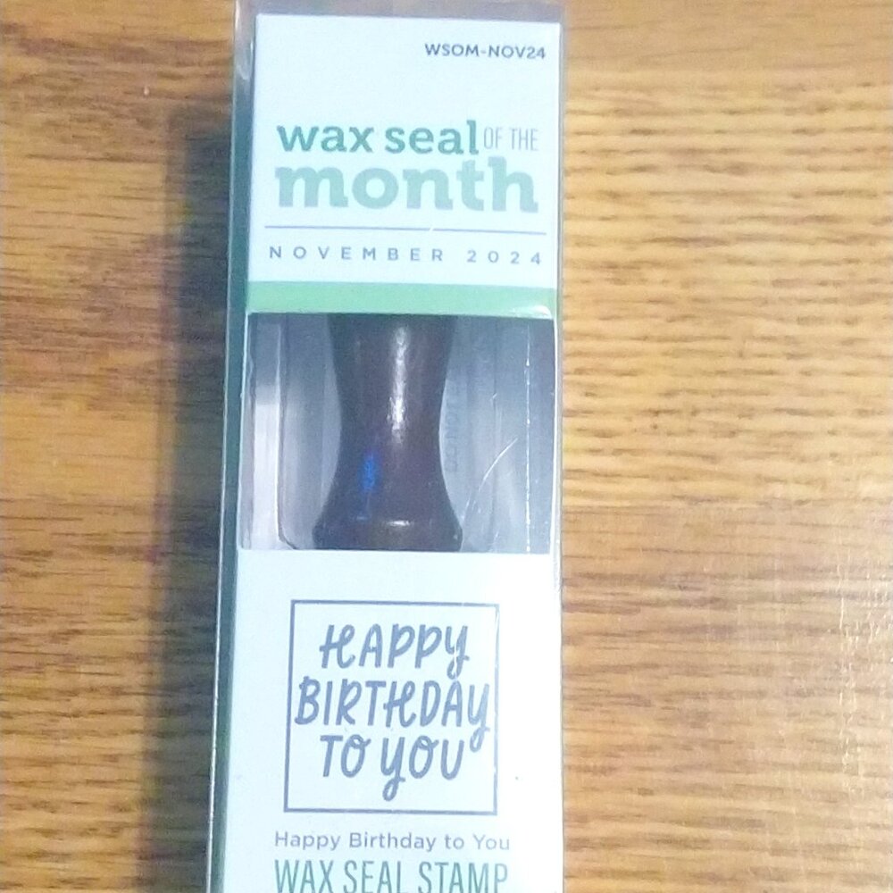 Spellbinders Wax Seal Stamp & a bag of wax - Happy Birthday